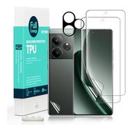 Ibywind 2 Protector Pantalla para Realme GT 6 5G/GT 6T 5G, 1 Protector Cámara, 1 Protector Trasera Fibra Carbono, Hidrogel TPU