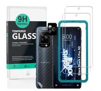 IBYWIND Cristal Templado para Black Shark 5 Pro 5G 6,67",con Metálico Protector de Lente ,Resistente a los arañazos