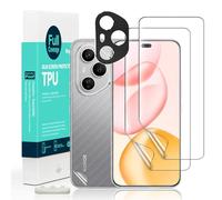 Ibywind para Honor 400 Pro 5G, 2 Protectors Pantalla+1 Protector Cámara+1 Protector Trasera Fibra Carbono,Protector hidrogel TPU