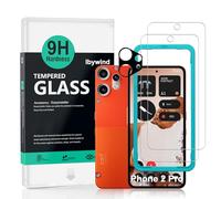 Ibywind para Nothing CMF Phone 2 Pro Protector Pantalla(2Piezas),Protector Cámara,Dureza 9H Cristal Templado,Fácil de instalar