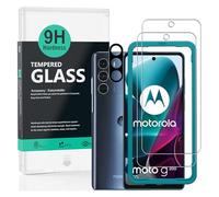 Ibywind protector de pantalla compatible con Motorola Moto G200 5G 6,8",con Metálico Protector de Lente,Dureza 9H Cristal Templado,Resistente a los arañazos