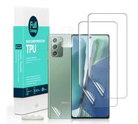 Ibywind Protector de Pantalla compatible con Samsung Galaxy Note 20 5G,con Protector de Lente de Cámara,Atrás Pegatina Protectora Fibra de Carbono,[Admite la función de Huella Digital]
