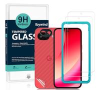 Ibywind Protector de Pantalla para Google Pixel 10a 5G,2 Piezas Dureza 9H Cristal Templado y Protector de Lente de Cámara,Fácil de Instalar,Compatible Detector Huellas,Anti Arañazos,Sin Burbujas