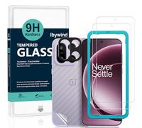 Ibywind Protector de Pantalla para OnePlus 15 5G,2 Piezas Dureza 9H Cristal Templado y Protector de Lente de Cámara,Fácil de Instalar,Compatible Detector Huellas,Anti Arañazos,Sin Burbujas