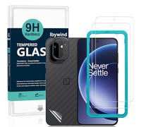 Ibywind Protector de Pantalla para OnePlus 15R 5G,2 Piezas Dureza 9H Cristal Templado y Protector de Lente de Cámara,Fácil de Instalar,Compatible Detector Huellas,Anti Arañazos,Sin Burbujas
