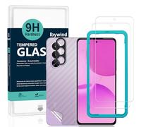 Ibywind Protector de Pantalla para OnePlus Nord CE6 Lite/Realme P4x 5G,2 Piezas Dureza 9H Cristal Templado y Protector de Lente de Cámara,Fácil de Instalar,Compatible Detector Huellas,Anti Arañazos