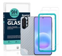 Ibywind Protector de Pantalla para Samsung Galaxy A57 5G,2 Piezas Dureza 9H Cristal Templado y Protector de Lente de Cámara,Fácil de Instalar,Compatible Detector Huellas,Anti Arañazos,Sin Burbujas