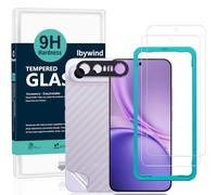 Ibywind Protector de Pantalla para vivo X300 FE 5G,2 Piezas Dureza 9H Cristal Templado y Protector de Lente de Cámara,Fácil de Instalar,Compatible Detector Huellas,Anti Arañazos,Sin Burbujas