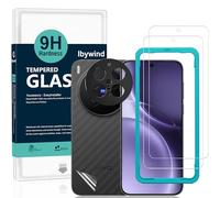 Ibywind Protector de Pantalla para vivo X300 Pro 5G,2 Piezas Dureza 9H Cristal Templado y Protector de Lente de Cámara,Fácil de Instalar,Compatible Detector Huellas,Anti Arañazos,Sin Burbujas