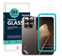 Ibywind Protector de Pantalla para Xiaomi 15T Pro 5G,2 Piezas Dureza 9H Cristal Templado y Protector de Lente de Cámara,Fácil de Instalar,Compatible Detector Huellas,Anti Arañazos,Sin Burbujas