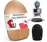 Ibyx Bandeja Deslizante para Batidora de Pie y Cafetera - Caddy de Bambú con Ruedas Silenciosas, Bandeja Extraible para Encimera