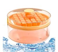 ic-e - Bandeja de con tapa, moldes de cubitos de hielo para whisky, zumo de hielo, molde de hielo de liberación a presión, máquina con recipiente para café, hogar, , cafetería, cocina