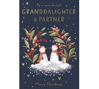 IC&G - Tarjeta de Navidad para una maravillosa nieta y pareja, muñecos de nieve