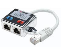 Ic intracom 504195 cambiador de género para cable 2 x rj45 rj45 plata