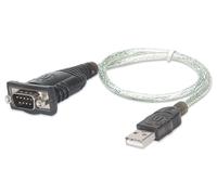 Ic intracom manhattan - adaptador usb a puerto serie (cable de 45 cm,