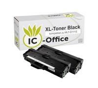 ic-office XXL 2 Tóner Compatible con Samsung mlt-d111s,D111S,111s,MLTD111S (50% más Capacidad) para Xpress M2000 Series M2020 M2020W M2021 M2021W M2022 M2022W M2026W M2070 M2070F M2070W M2070FW M2071