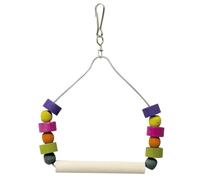 ICA B16042 Juguete con Columpio y Cuentas de Colores para Pájaros, 20 Cm