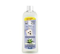 ICA CHP21 Champú Especial Pelo Blanco con Aloe Vera para Perros, pH Neutro, Pelaje Blanco Intenso y Brillante, con Fragancia a Talco, 400ml