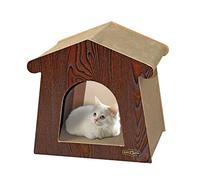 ICA CM4305 Rascador Caseta Catopia para Gatos, Fabricado 100% de Cartón, Ecológico, 40x31x41 cm