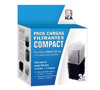 ICA CPF200C Pack de 3 Recambios para Cargas Filtrantes del Filtro Compact 200