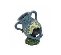 Ica decoración acuario vasija con asas azul 14 cm