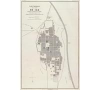 Ica Peru Map Journal: Vintage Map Notebook