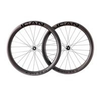 ICAN Alpha 50Ⅱ - Disco de carbono para bicicleta de carretera de 1460 g, 700C, bloqueo central, sin cámara, compatible con 12 x 100/12 x 142 mm (Alpha 50Ⅱ compatible con Road HG 11/12 velocidad)