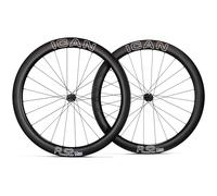 ICAN FL52 MaxCarbon Disc - Juego de Ruedas para Bicicleta de Carretera 700C con Sistema de trinquete 36T, Cubo de 21 mm de Ancho Interior, sin cámara Compatible (SH-HG Freehub)