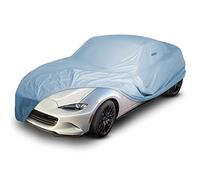 iCarCover Compatible con Mazda Miata MX-5 - Funda completa para coche impermeable para todo tipo de clima, resistente a la intemperie, UV, sol, nieve, polvo, tormentas, protección exterior personalizada con correas (año 2016-2021)
