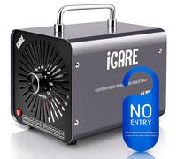 ICARE Generador de Ozono Hogar 30000mg/h, Profesional Máquina de Ozono, Desinfectador de Ozono Purificador de Aire con Temporizador, Dispositivo de ozono O3 Portátil para Garajes, Hogar, Coche