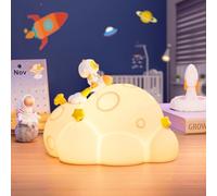 ICARER FAMILY Luz Nocturna Planet Squishy para Niños, Luz Nocturna para Bebés de Silicona Recargable por USB, Luminaria Nocturna Segura y Adorable para la Habitación Infantil, Decoración de Guardería