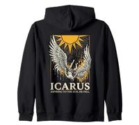 Ícaro cayendo del Sol La mitología Griega voló Demasiado Cerca Sudadera con Capucha