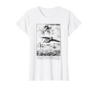 Ícaro Sol Mitología Griega Historia de la Antigua Grecia Camiseta gráfica económica, Mujer, Blanco, L