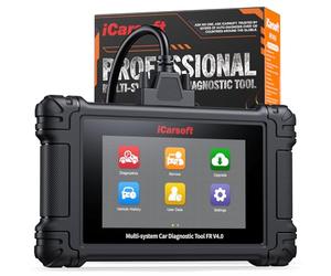 iCarsoft Bidireccional Máquina Diagnosis Coche FR V4.0 para Peugeot/Citroen/Renault/Fiat/Dacia etc, Escáner OBD2 de Todo el Sistema, hasta 45 Servicios, Vin Automático, Aggiornamento WiFi a Vita