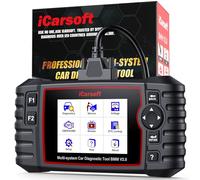 iCarsoft BMM V2.0 OBD2 Máquina Diagnosis Coche para BM.W/Mini/Rolls-Royce, Escáner de Todo el Sistema, Detector Fallos Coche con 9 Funciones Reinicio, Prueba de Batería, Actualización de por Vida