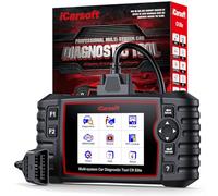 iCarsoft CR Elite OBD2 Máquina Diagnosis Coche Multimarca, Escáner de Coche para Motor, ABS, SRS y Transmisión, Detector Fallos Coche con 9 Funciones Reinicio, Prueba de Batería