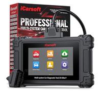 iCarsoft CR Elite P Bidireccional Máquina Diagnosis Coche Multimarca, OBD2 Escáner de 4 Sistema Motor/Transmisión/ABS/SRS, Lector de Código con 49 Funciones de Reinicio, Prueba de Batería/Auto Vin