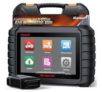 iCarsoft CR MAX BT OBD2 Máquina Diagnosis Coche Multimarca, Escáner de Todo el Sistema, 49 Funciones Reinicio+46 Servicios Adicionales, 40000+ Pruebas Activas, Codificación ECU, Vin Automático, CANFD