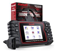 iCarsoft CR Plus OBD2 Máquina Diagnosis Coche Multimarca, Escáner de Coche para Motor, ABS, SRS y Transmisión, Detector Fallos Coche con 9 Funciones Reinicio, Prueba de Batería
