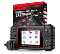 iCarsoft EU Pro Escáner Automotriz OBD2, Escáner de Diagnóstico para Landrover/Benz/VW/Audi/BMW/Porsche, Pueba/Registro de Batería, Reset de Aceite, DPF, BMS, ETC, SAS, ABS, Codificación Inyectores