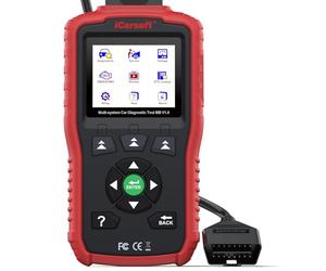 iCarsoft MB V1.0 OBD2 Máquina Diagnosis Coche para Ben.z/Sprinter/Smart, Escáner de Todo el Sistema, Reinicio de Aceite, Calibración SAS, Prueba de Batería, Actualización de por Vida