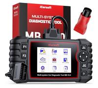 iCarsoft MB V3.0 OBD2 Máquina Diagnosis Coche para Ben.z/Sprinter/Smart, Escáner de Todo el Sistema, 35 Funciones Reinicio, Prueba Bidireccional, Vin Automático, con Adaptador Ben.z 38 Pines