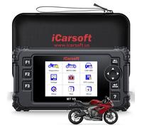 iCarsoft MT V6 para Triumph Moto, Herramienta de Diagnosis de Sistema Completo hasta 53 Servicios hasta 55 Pruebas Activas Lector de códigos de Motor Prueba de batería y actualización de por Vida