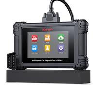 iCarsoft POR V4.0 Herramienta de Diagnóstico Bidireccional para Porsche + 2 Marcas Adicionales de Coches, Escáner OBD2, 27+12 Servicios para Porsche, 1239+Prueba Activa,Registro de Baterías