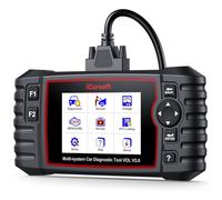 iCarsoft Vol V3.0 OBD2 Máquina Diagnosis Coche para Volvo/SAAB, Bidireccional Escáner de Todo el Sistema, 39 Funciones Reinicio, Prueba de Batería, Vin Automático, Actualizaciones de por Vida