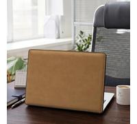 iCasso Funda de piel para MacBook Air de 34.5 cm M5 2026 A3449, color marrón