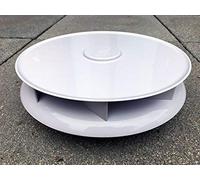 ICC Perfil Bajo rotativo Techo Ventilación Para Vans Buses ' - Blanco - Grande Viento impulsada Giratorio Respirador