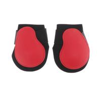 ICDKOYK 1 par de Botas para Patas de Caballo, Vendas Protectoras para Patas traseras o Delanteras, Color Azul Oscuro, Pata Trasera roja