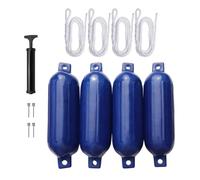 ICDKOYK 4 Protectores de Parachoques para Defensa de Barco, boya Amarre para Botes remos, Muelle Marino, Azul