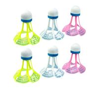ICDKOYK 6 Piezas de Volantes de bádminton, Pelotas bádminton para Entrenamiento, Entretenimiento y Partidos.